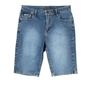 Arizona Jean Company Blue Jean Shorts Knee-Length